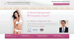 Desktop Screenshot of mylosangelesplasticsurgeon.com